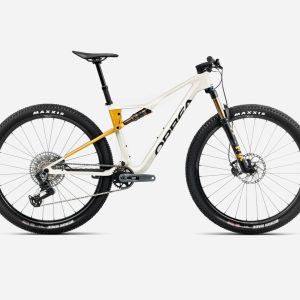 Bicicleta Orbea Oiz M10 AXS White-Yellow Talla L